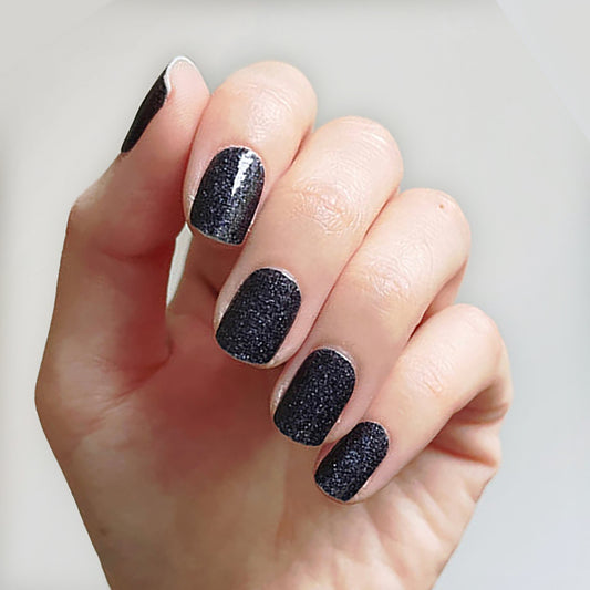 Sólido black glitter