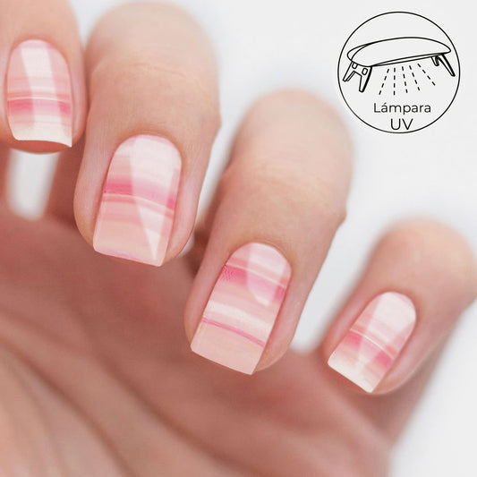 Gel pink stripes