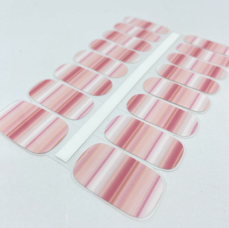 Gel pink stripes