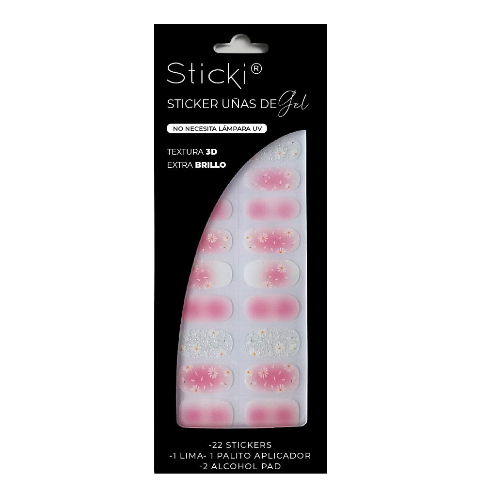 Gel free UV Pink Daisy